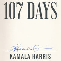 Kamala Harris 107 DAYS Signed First Edition Hardcover Book