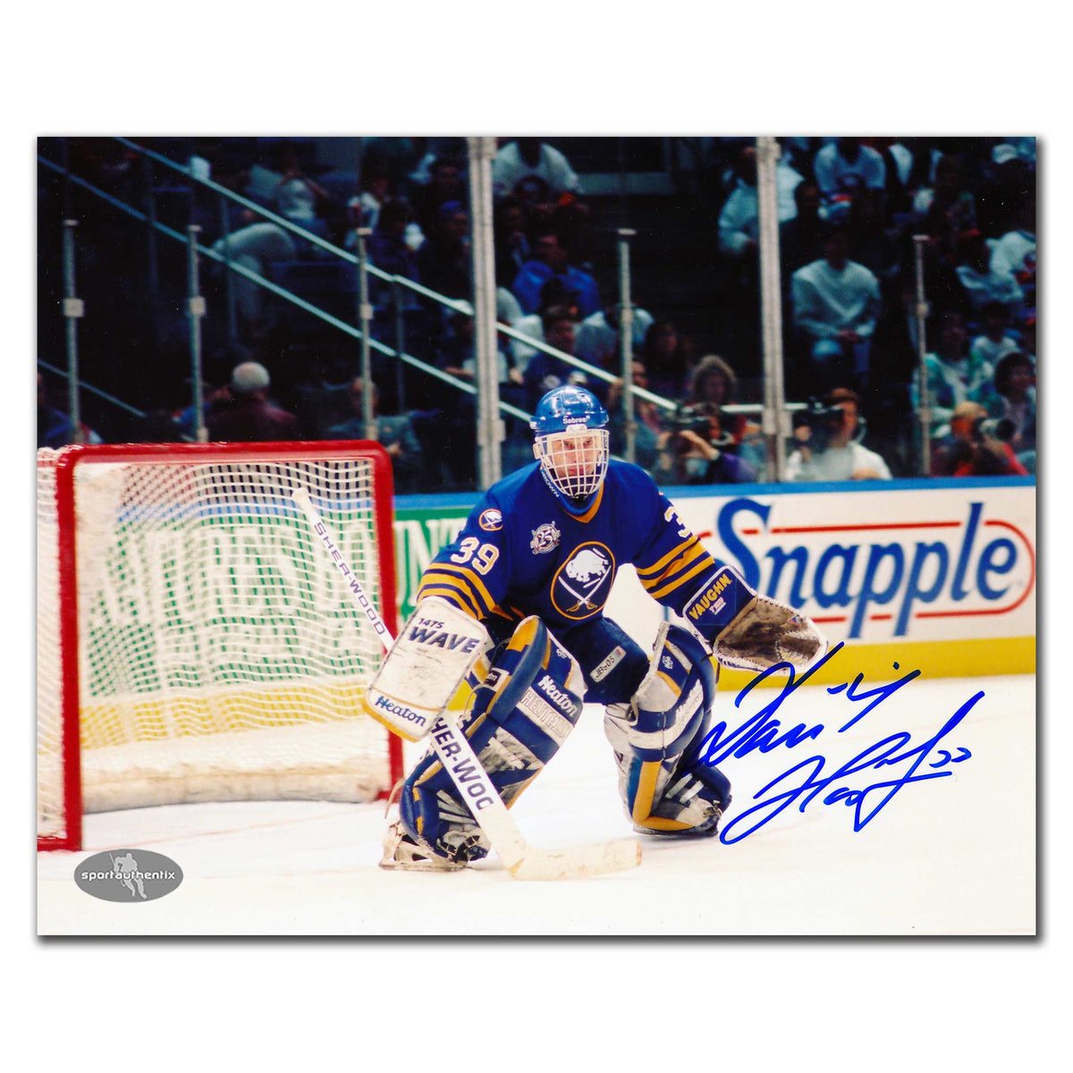 Dominik Hasek Buffalo Sabres ACTION Autographed 8x10 - Sport Authentix Inc