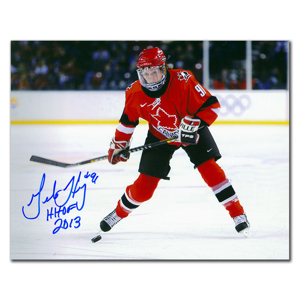 Geraldine Heaney Team Canada 2002 OLYMPICS Autographed 8x10 - Sport Authentix Inc