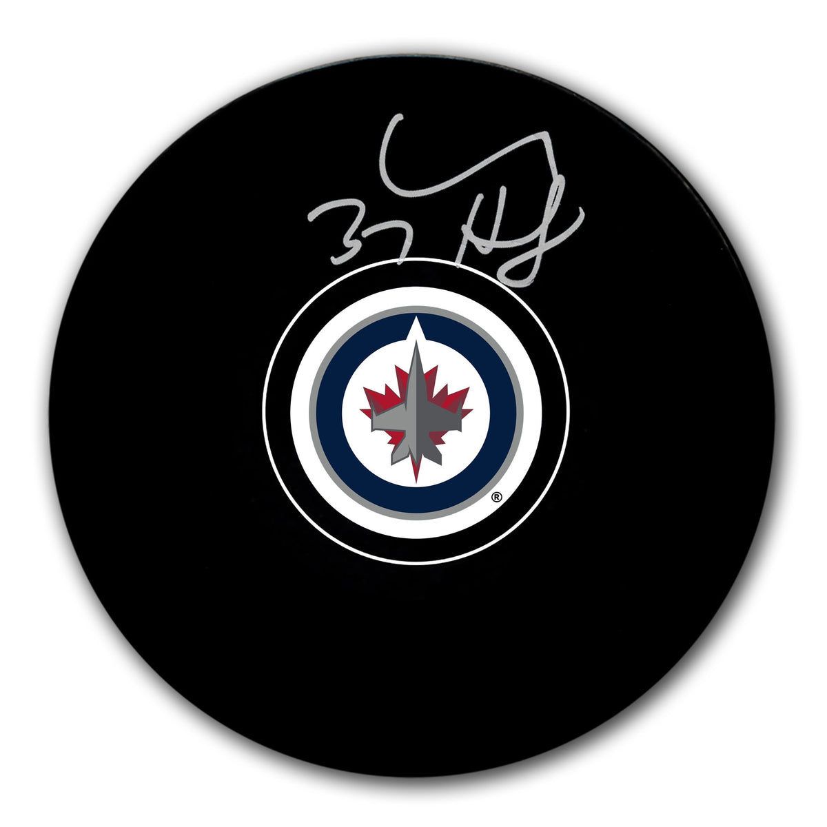 Connor Hellebuyck Winnipeg Jets Autographed Puck - Sport Authentix Inc