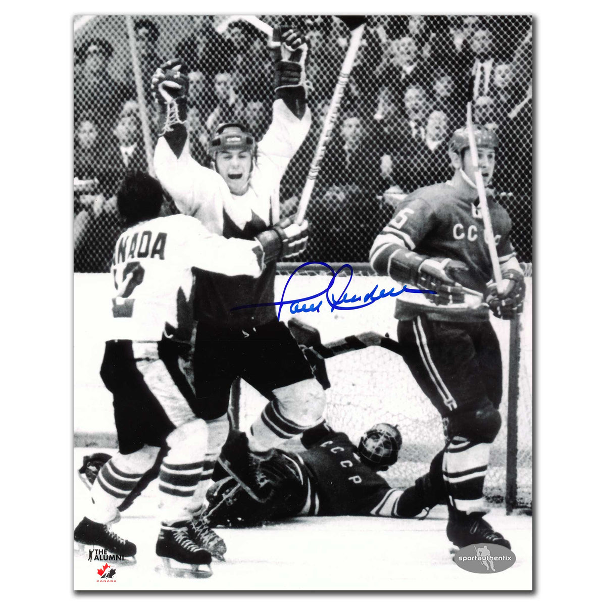 Paul Henderson Team Canada 1972 Summit Series Autographed 8x10 - Sport Authentix Inc