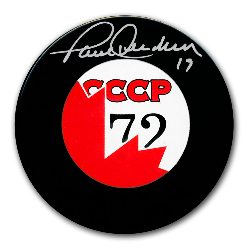 Paul Henderson Team Canada 1972 Summit Series Autographed Puck