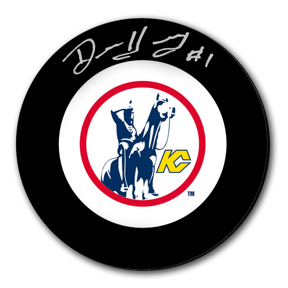 Denis Herron Kansas City Scouts Autographed Puck - Sport Authentix Inc