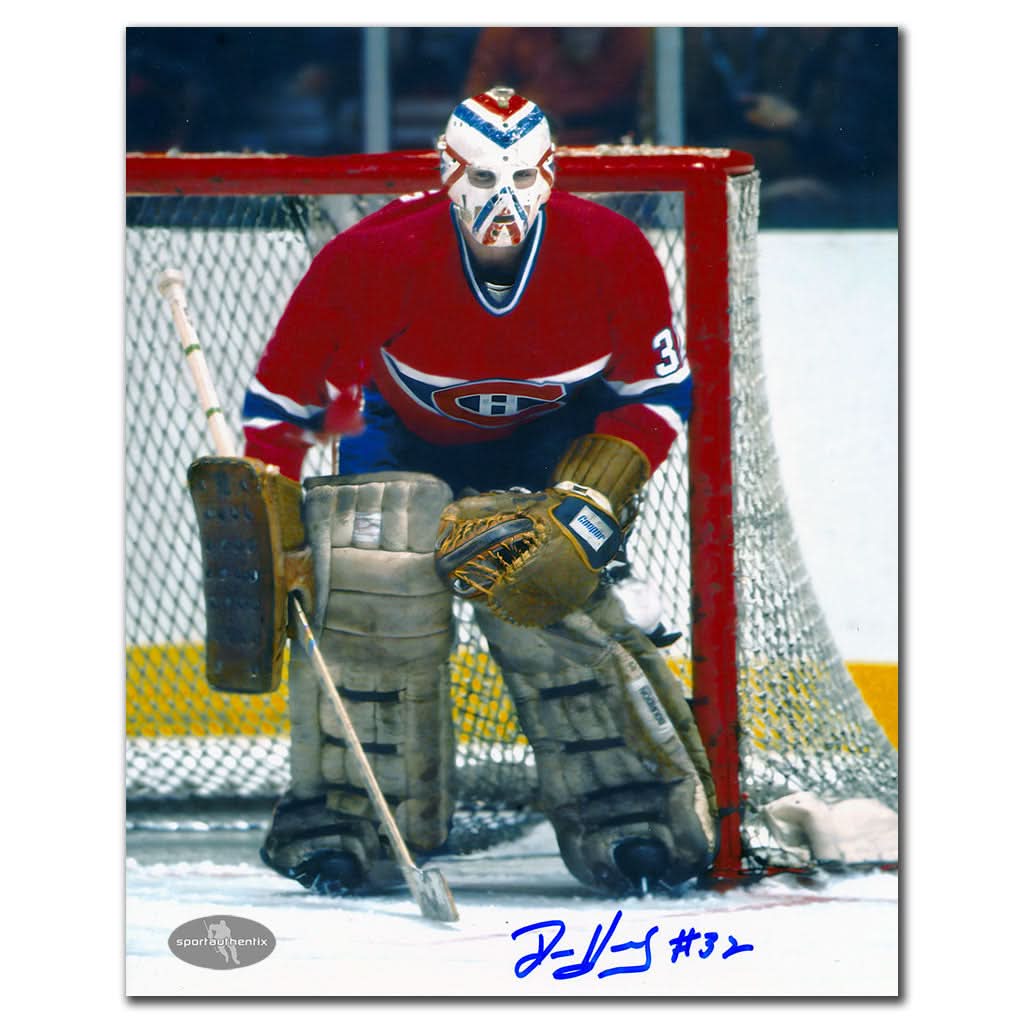Authentic Denis Herron Montreal Canadiens ACTION Autographed 8x10 - SportAuthentix