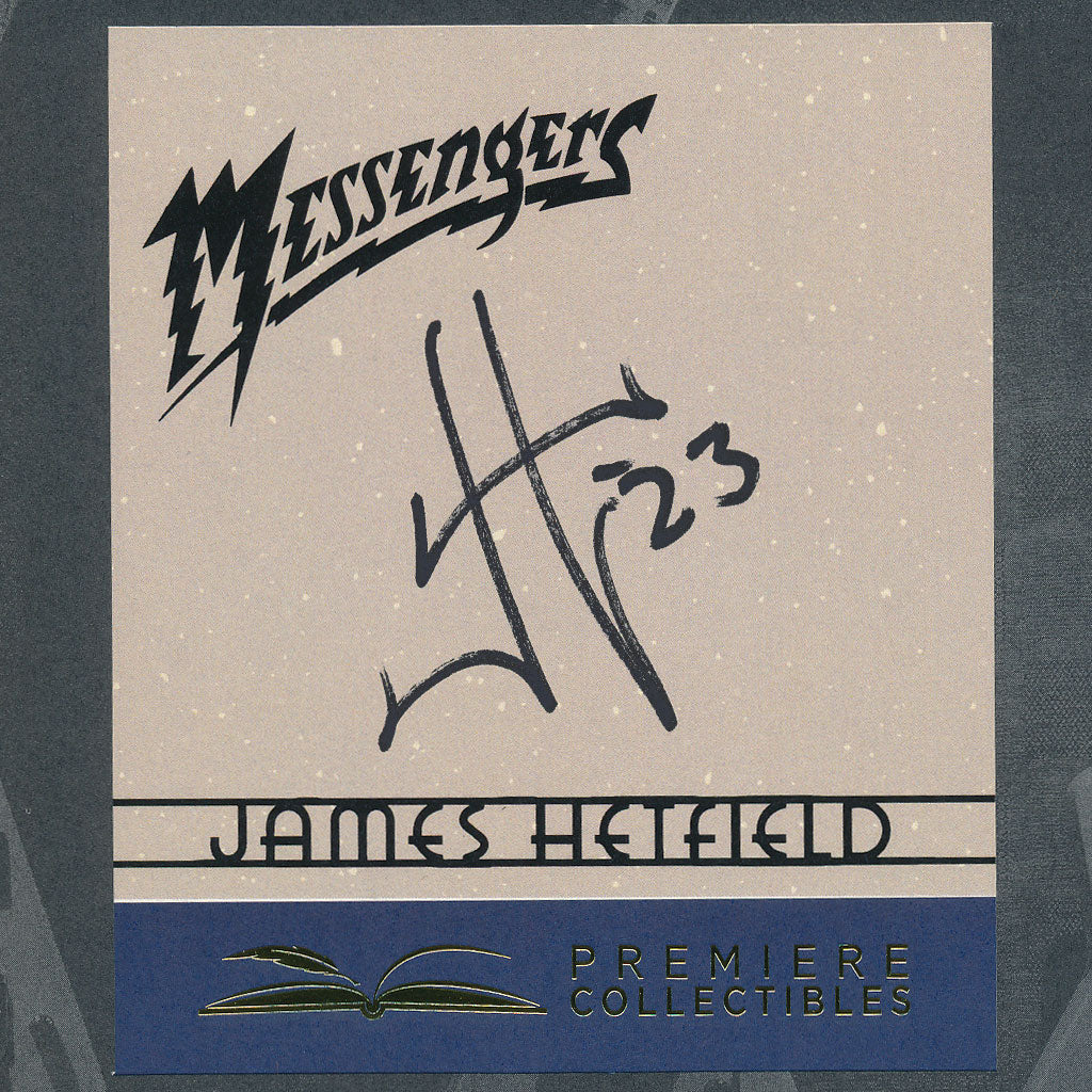 James Hetfield Metallica MESSENGERS Signed Hardcover Book