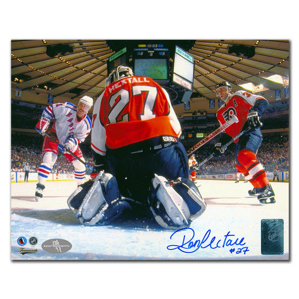 Ron Hextall autographed Philadelphia Flyers 8x10 crease-view photo