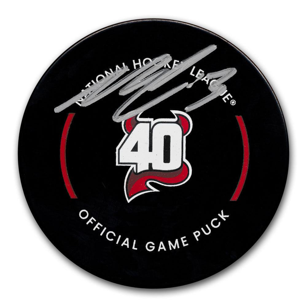 Nico Hischier New Jersey Devils Autographed Official Game Puck