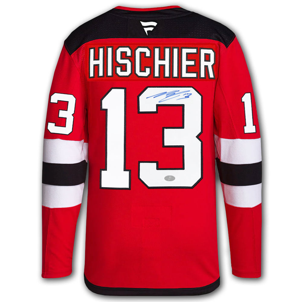 Nico Hischier New Jersey Devils Fanatics Premium Autographed Jersey