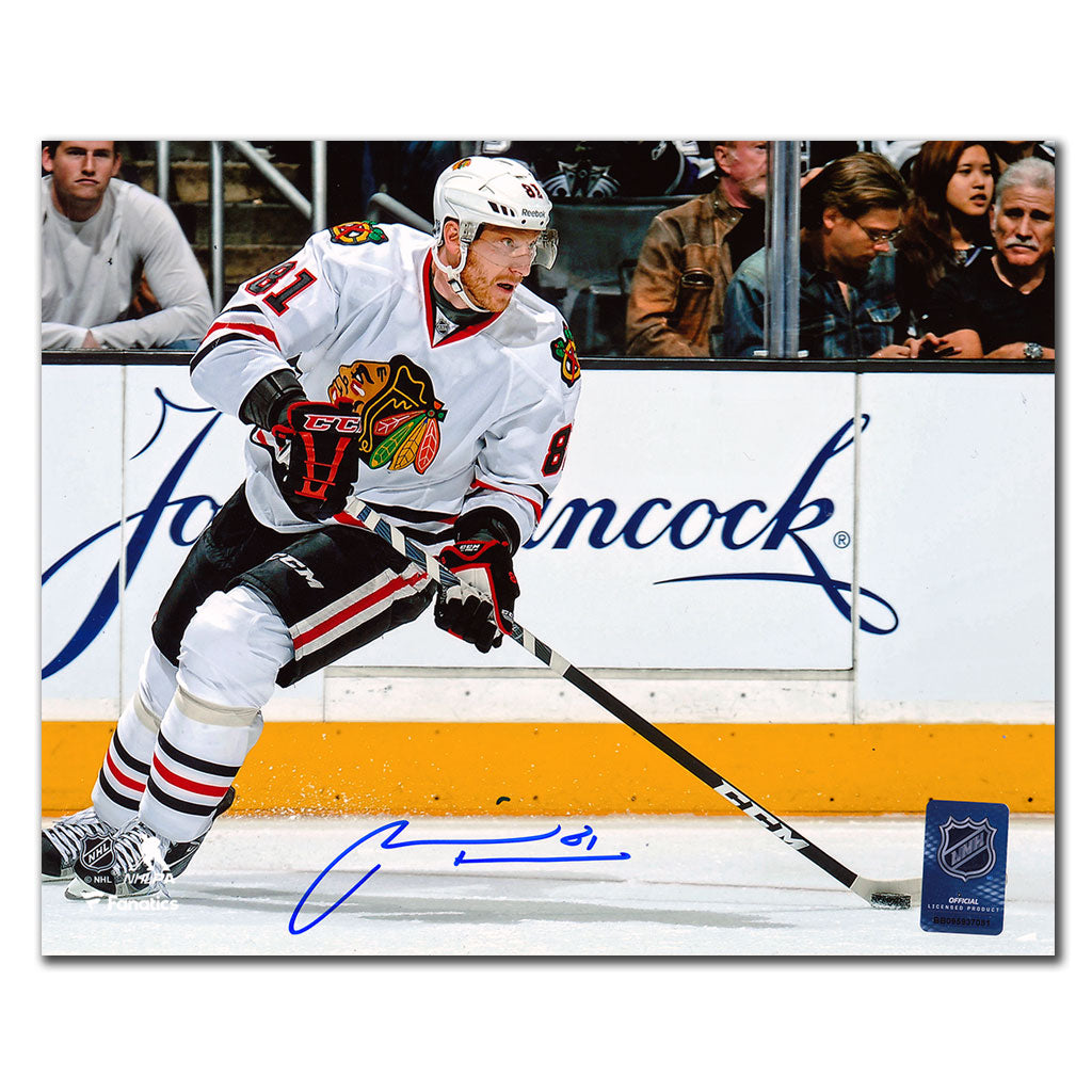 Marian Hossa Chicago Blackhawks RUSH Autographié 8x10