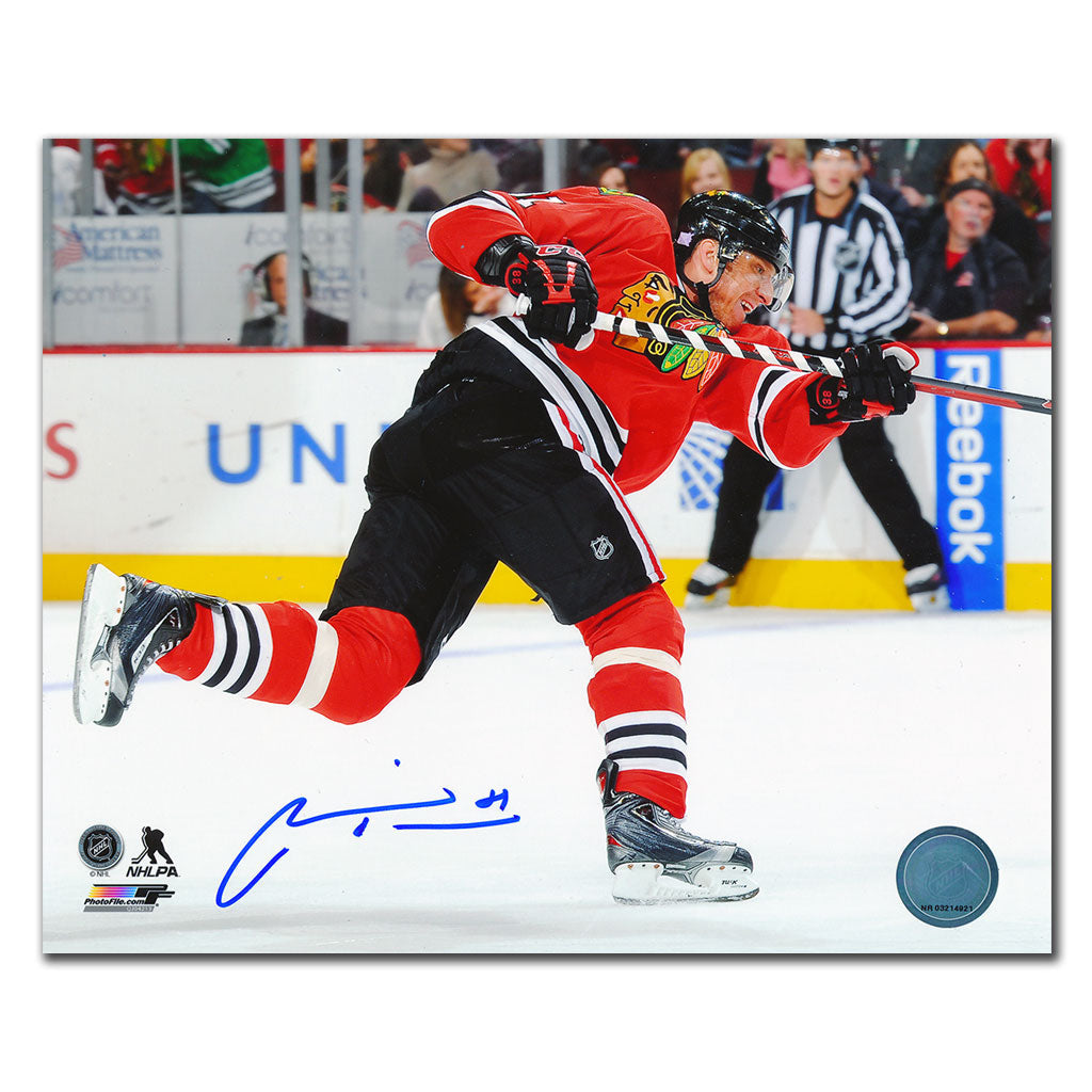Marian Hossa Chicago Blackhawks SLAP SHOT Autographed 8x10 - Sport Authentix Inc