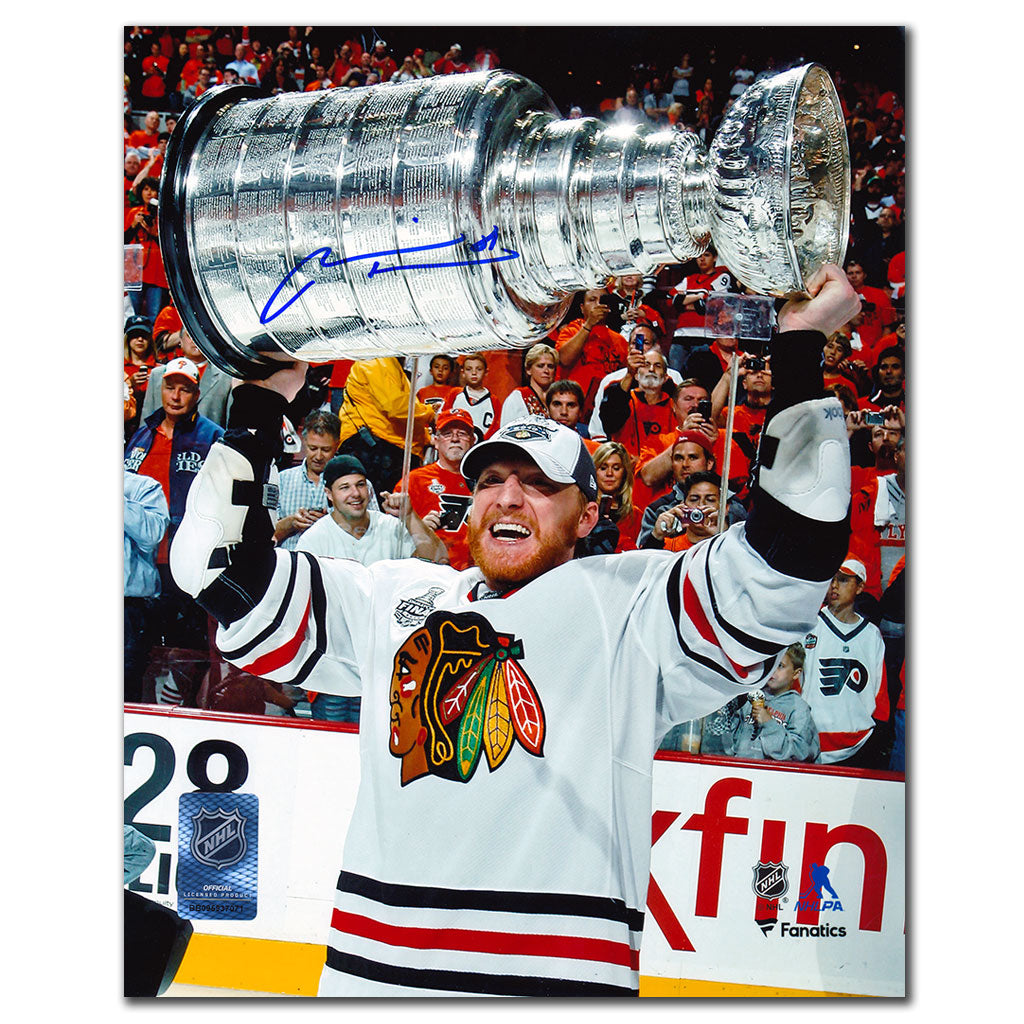 Marian Hossa Chicago Blackhawks 2010 Stanley Cup Autographed 8x10