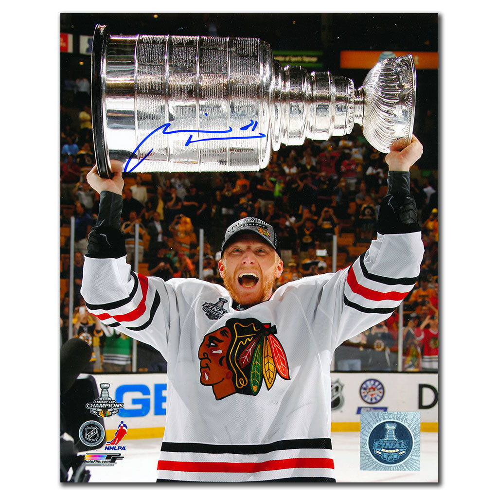 Marian Hossa Chicago Blackhawks 2013 Stanley Cup Autographed 8x10