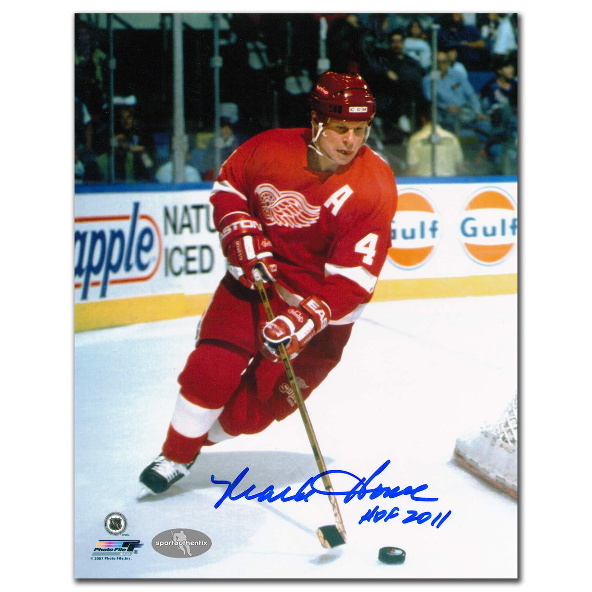 Mark Howe Detroit Red Wings HOF Autographed 8x10 - Sport Authentix Inc