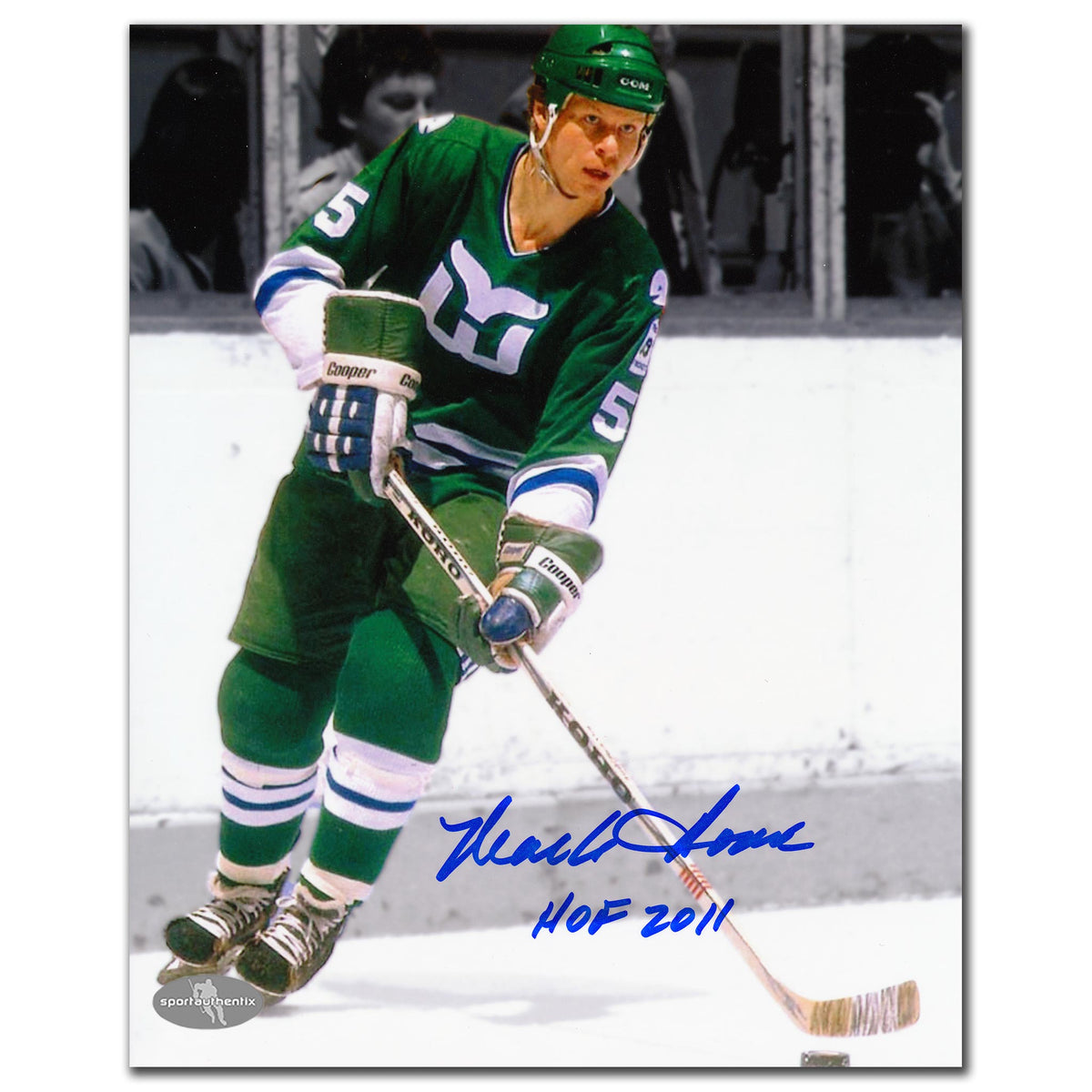 Mark Howe Hartford Whalers HOF Autographed 8x10 - Sport Authentix Inc