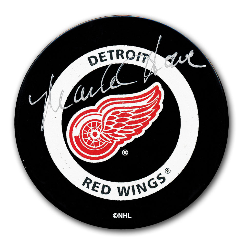 Mark Howe Detroit Red Wings Autographed Official Game Puck
