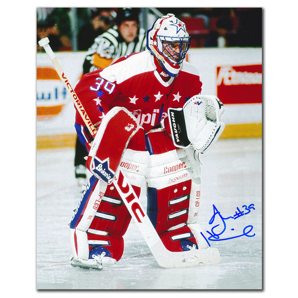 Jim Hrivnak Washington Capitals ACTION Autographed 8x10 - Sport Authentix Inc