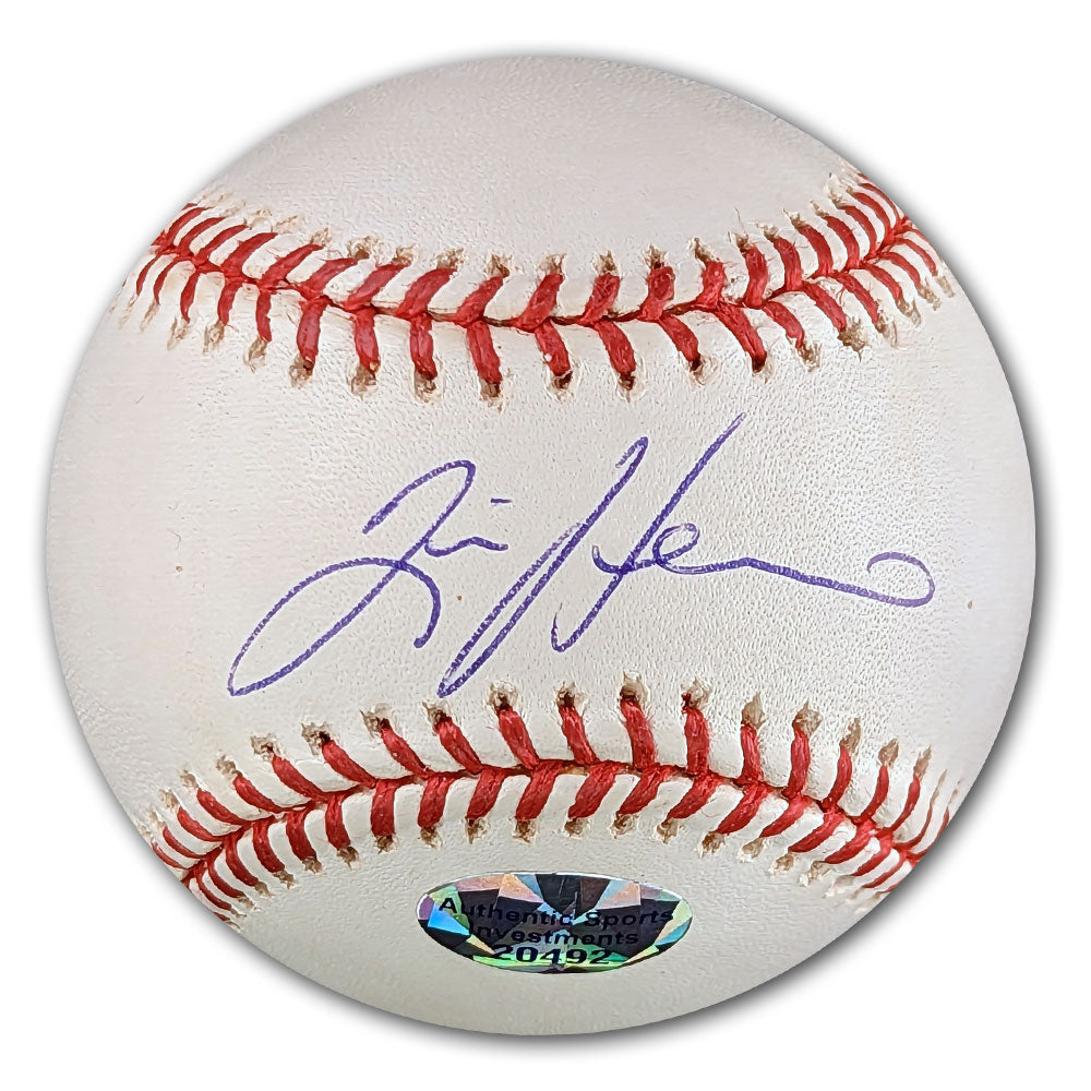 Tim Hudson Autographed MLB Official Major League Baseball