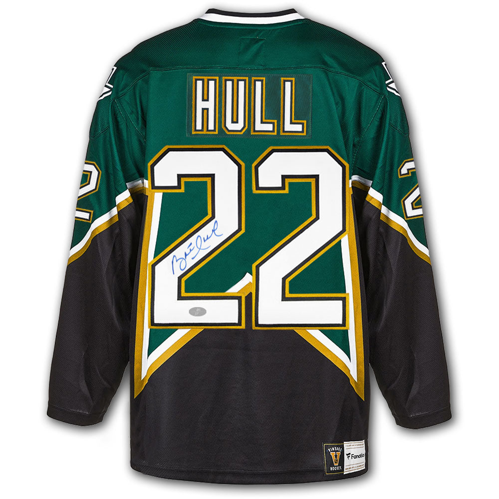 Brett Hull Dallas Stars Fanatics Vintage Autographed Jersey