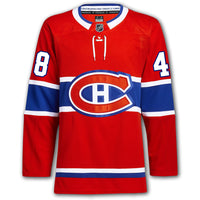 Lane Hutson Autographed Montreal Canadiens Fanatics Premium Jersey