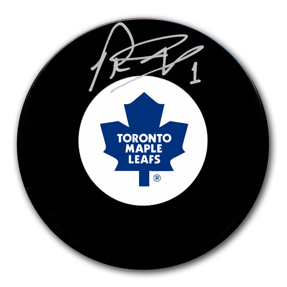 Rondelle autographiée des Maple Leafs de Toronto de Peter Ing