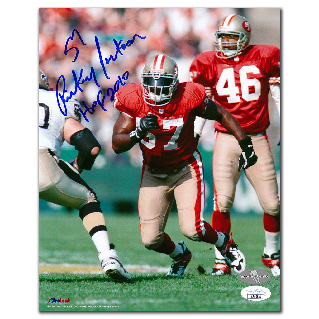 Rickey Jackson San Francisco 49ers HOF Autographed 8x10 JSA COA