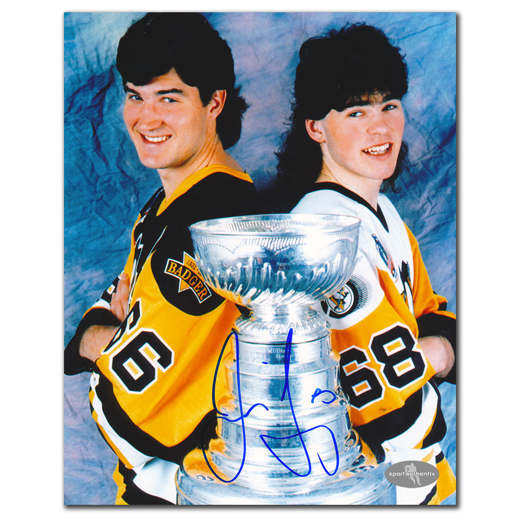 Jaromir Jagr Pittsburgh Penguins BACK 2 BACK Autographié 8x10