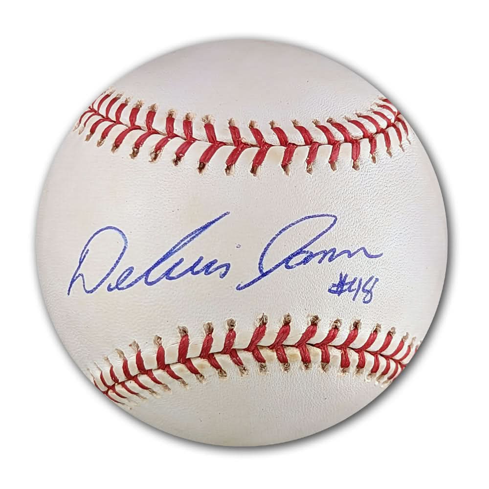 Authentic Delvin James Autographed MLB Official Major League Baseball - SportAuthentix