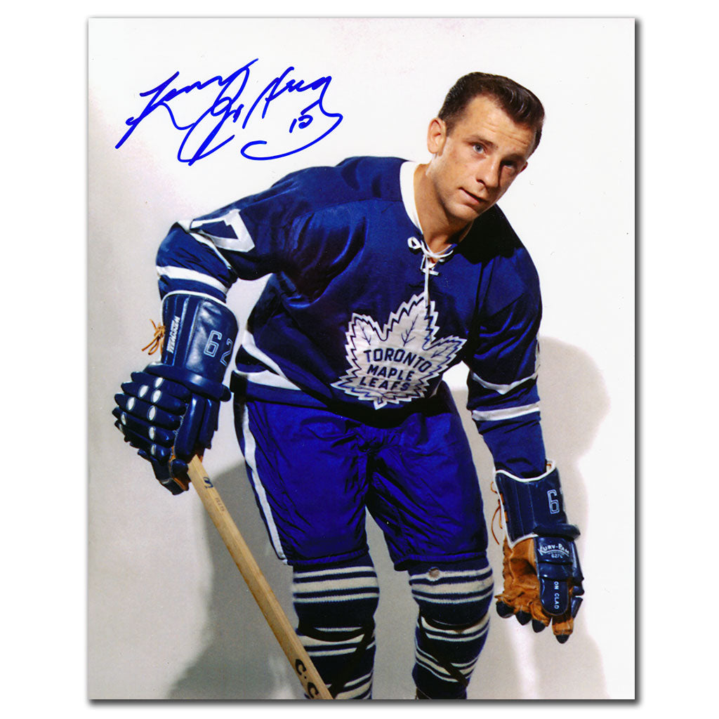 Larry Jeffrey Maple Leafs de Toronto autographié 8x10