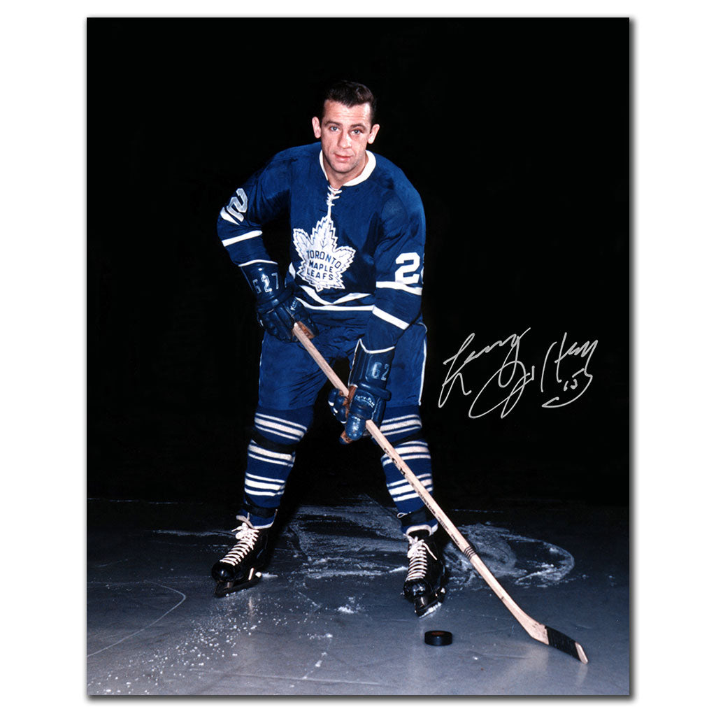 Larry Jeffrey Maple Leafs de Toronto autographié 8x10