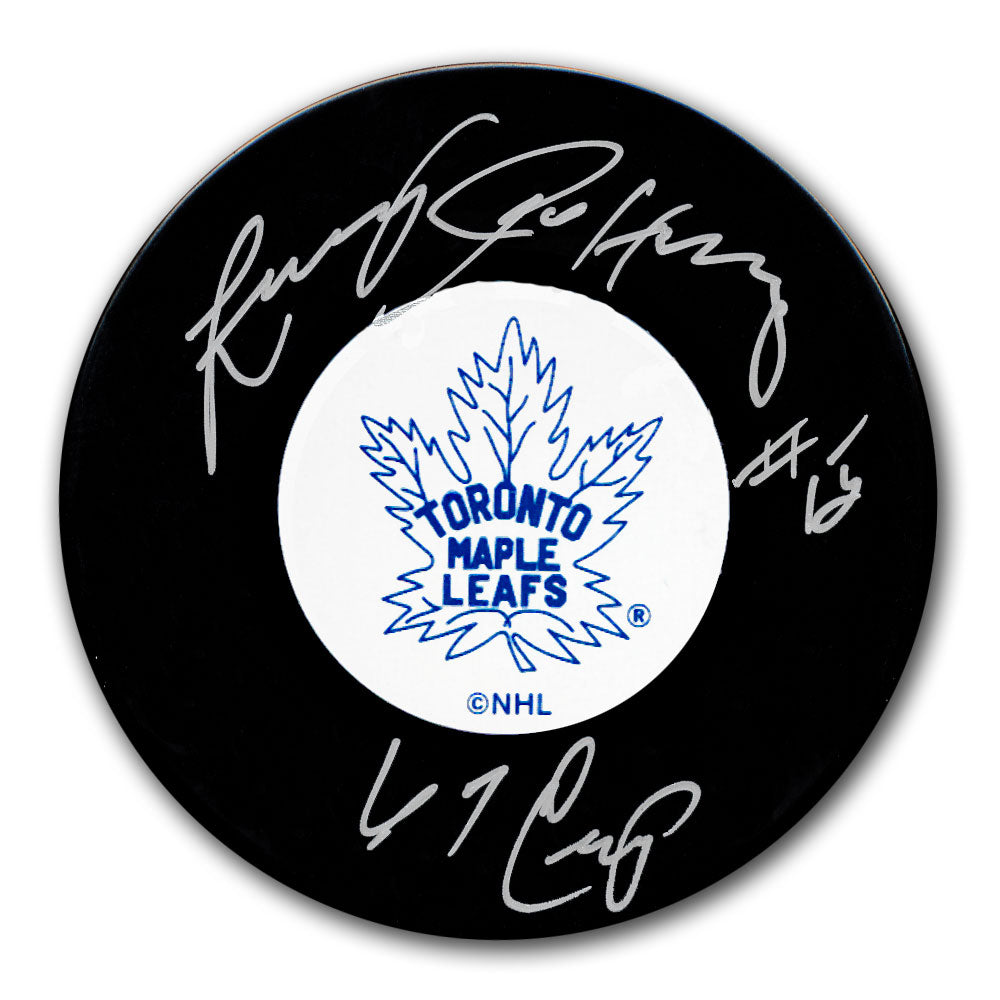 Larry Jeffrey Toronto Maple Leafs 1967 Cup Autographed Puck - Sport Authentix Inc