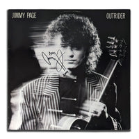 Jimmy Page a signé l'album vinyle autographié OUTRIDER LP