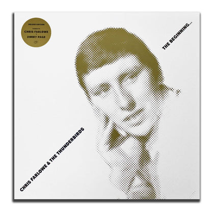 Autographed vinyl LP of Chris Farlowe & The Thunderbirds THE BEGINNING Deluxe Edition, signed by Jimmy Page on the album cover.