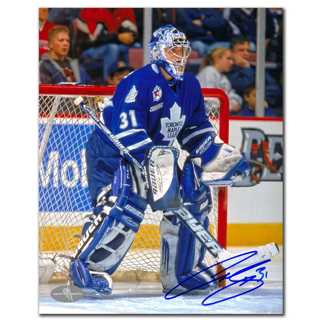 Authentic Curtis Joseph Toronto Maple Leafs CUTTING DOWN THE ANGLE Autographed 8x10 - SportAuthentix