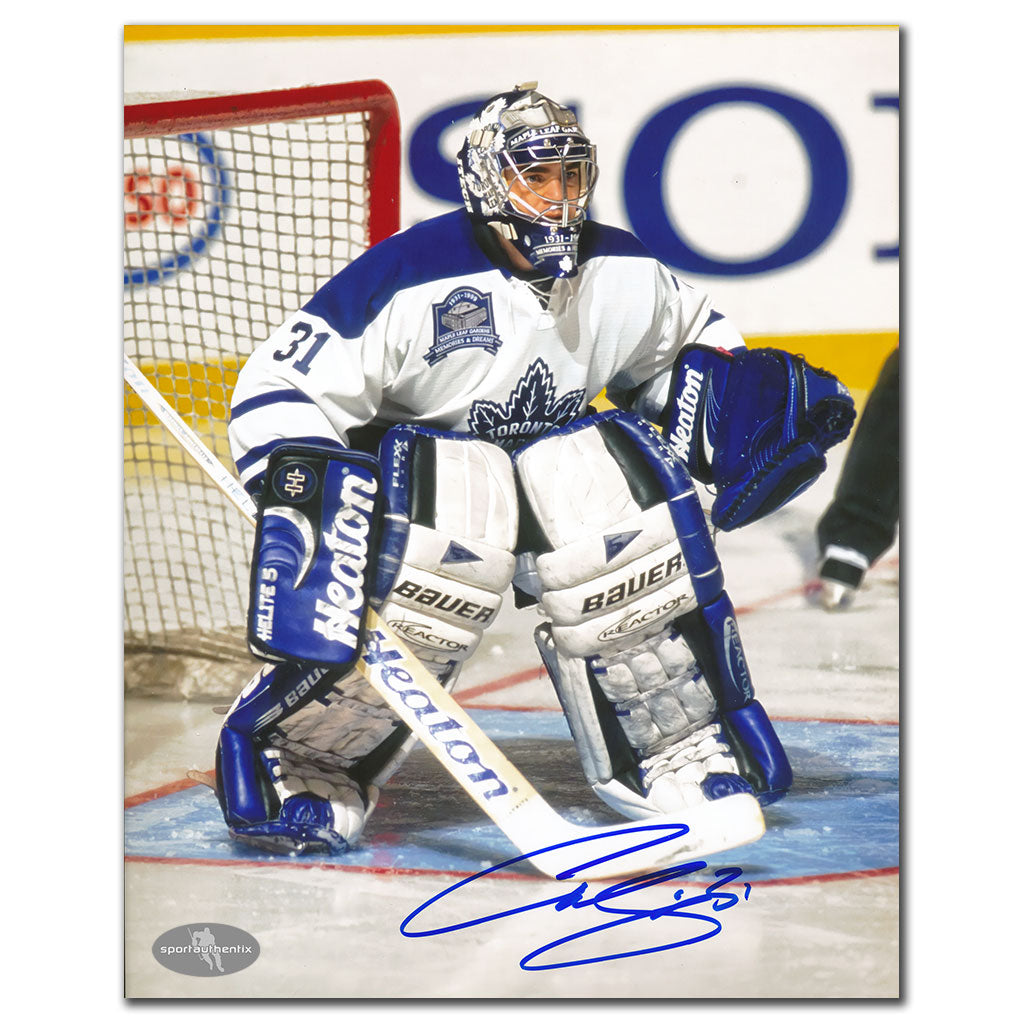 Curtis Joseph Toronto Maple Leafs MÉMOIRES ET RÊVES Autographié 8x10