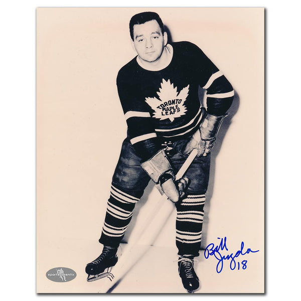 Bill Juzda autographed Toronto Maple Leafs 8x10 vintage portrait photo