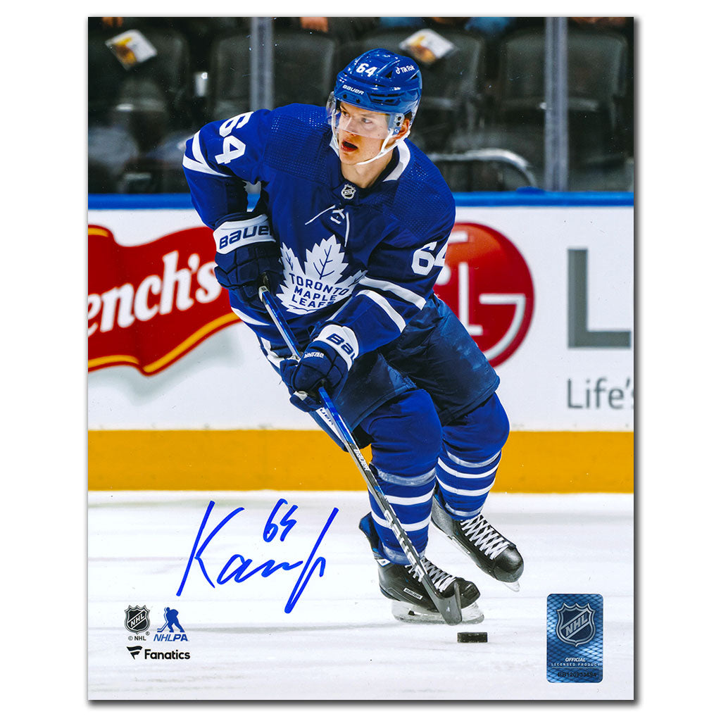 David Kampf Toronto Maple Leafs RUSH Autographié 8x10