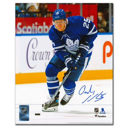 Ondrej Kase Toronto Maple Leafs autographed 8x10 action photo with clear signature—premium collectible sports memorabilia.