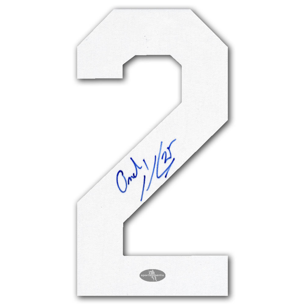 Ondrej Kase Numéro de maillot autographié des Maple Leafs de Toronto
