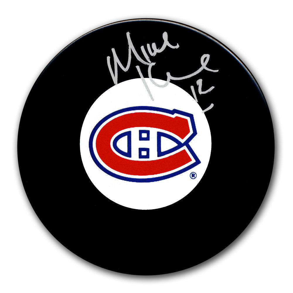 Rondelle autographiée des Canadiens de Montréal Mike Keane