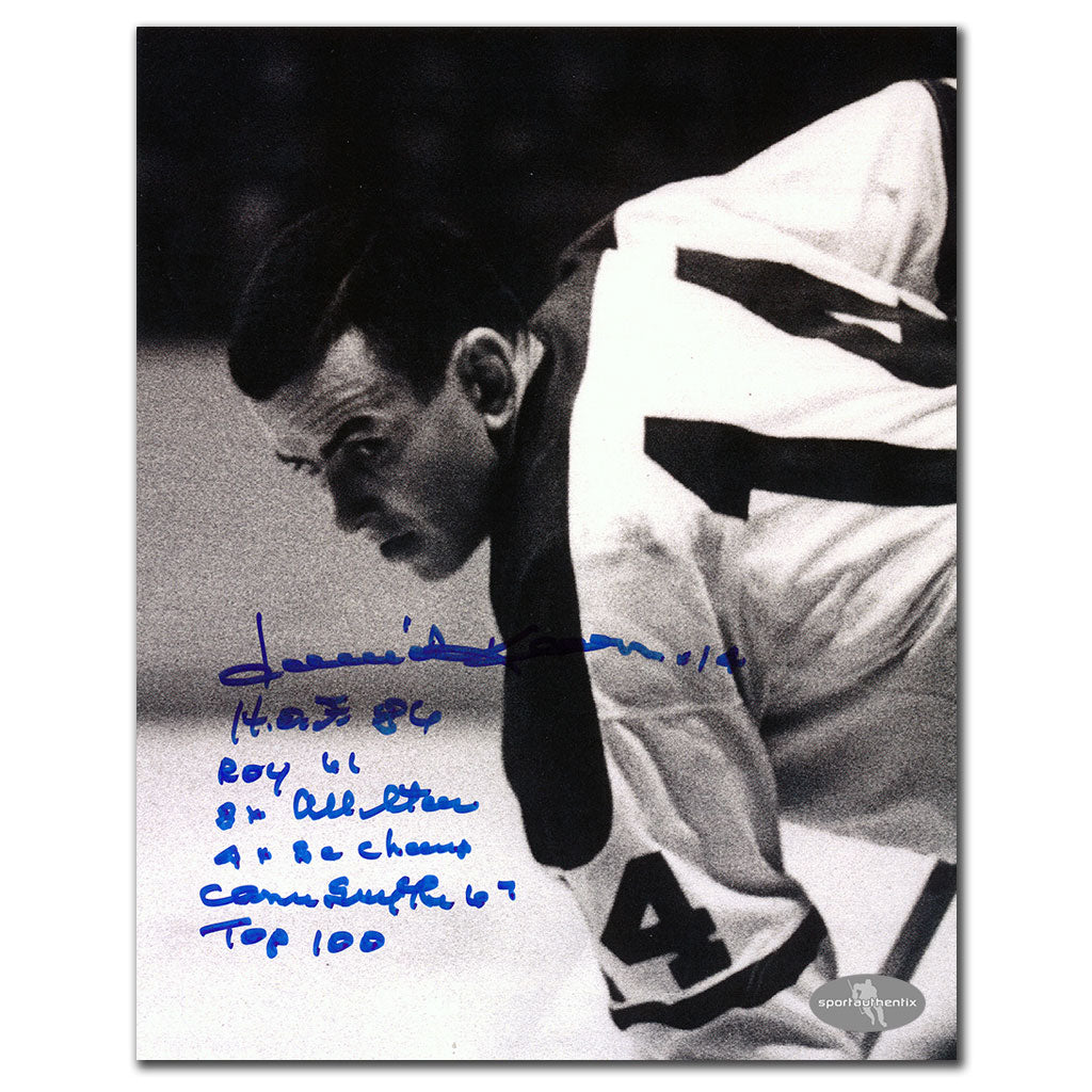 Dave Keon Toronto Maple Leafs STATS Autographed 8x10 Photo