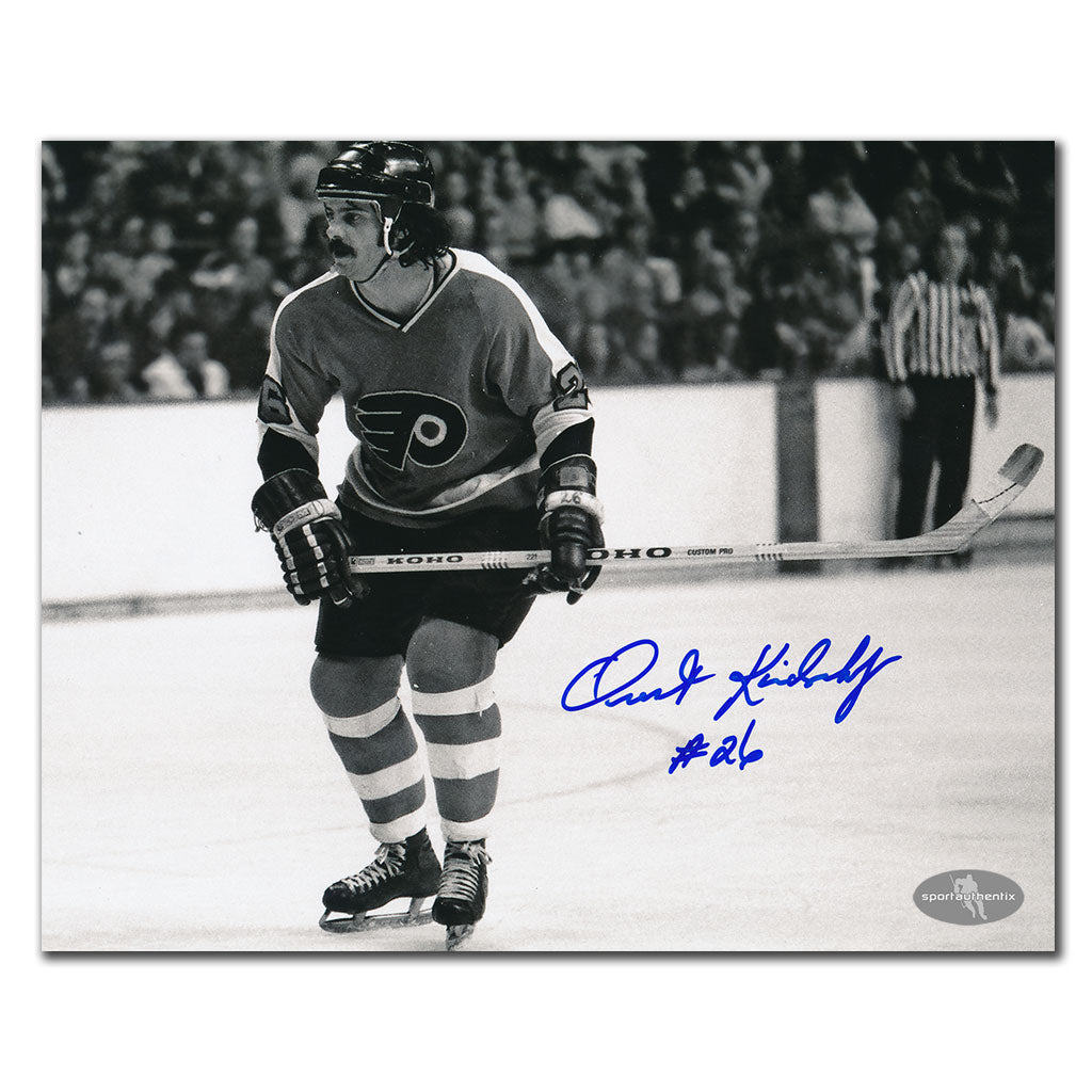 Orest Kindrachuk Flyers de Philadelphie ACTION dédicacé 8x10