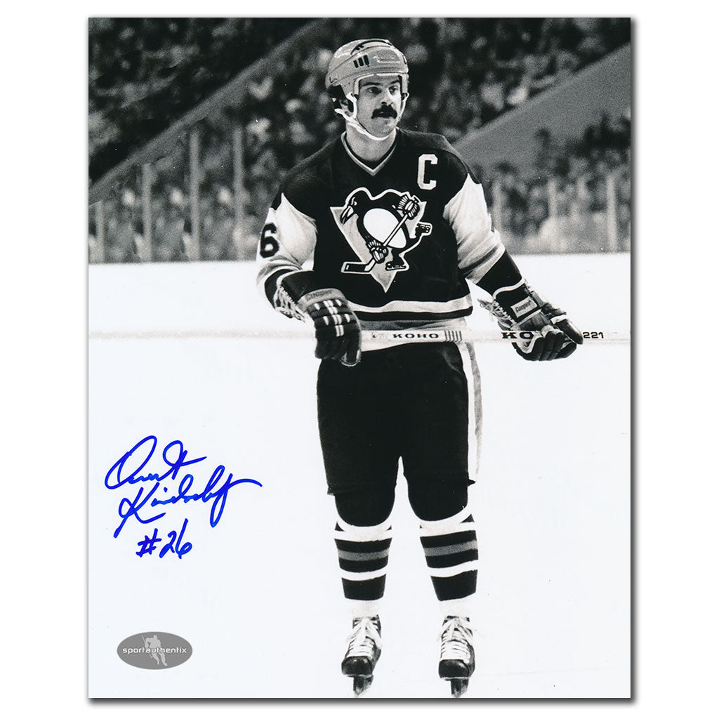Orest Kindrachuk Pittsburgh Penguins CAPTAIN Autographed 8x10 - Sport Authentix Inc