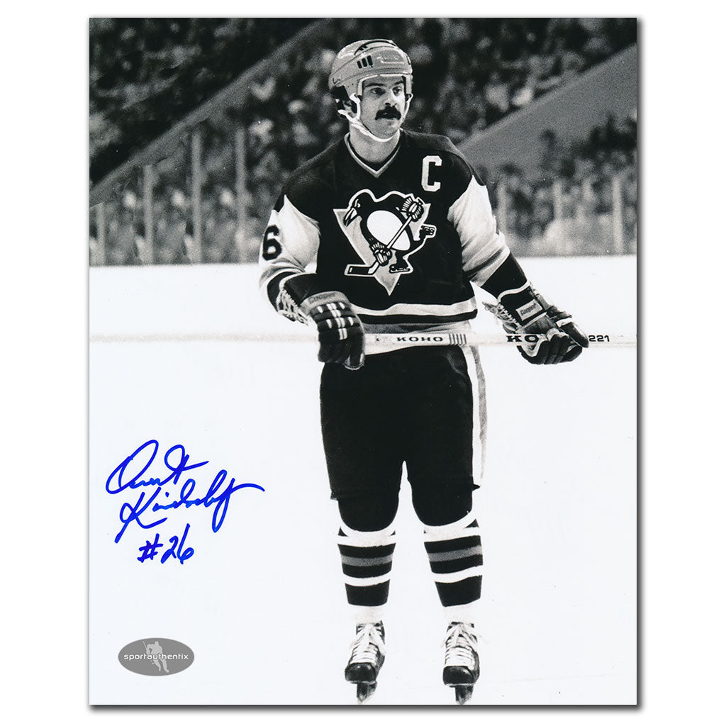 Orest Kindrachuk Pittsburgh Penguins CAPTAIN Autographed 8x10