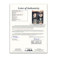 JSA Letter of Authenticity for KISS signed Dynasty vinyl record