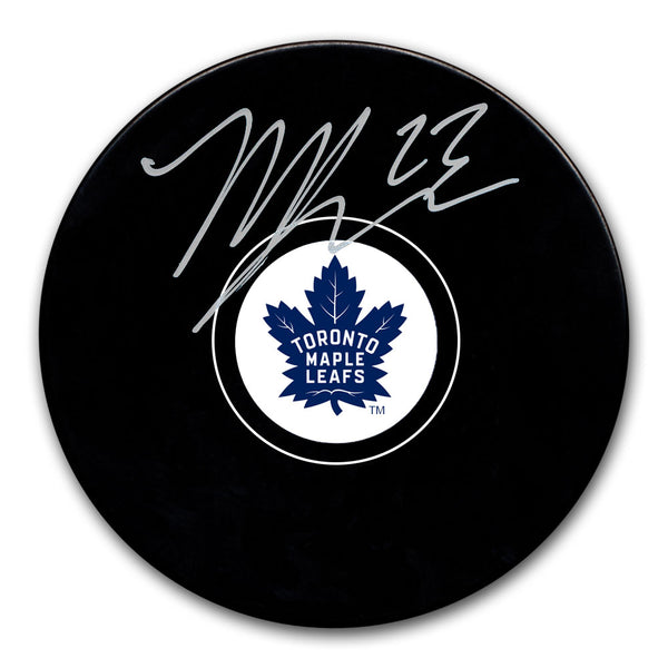 Matthew Knies Autographed Toronto Maple Leafs Hockey Puck