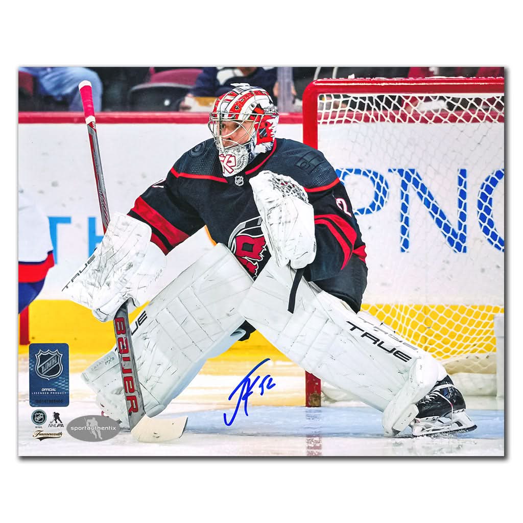 Authentic Pyotr Kochetkov Carolina Hurricanes ACTION Autographed 8x10 - SportAuthentix