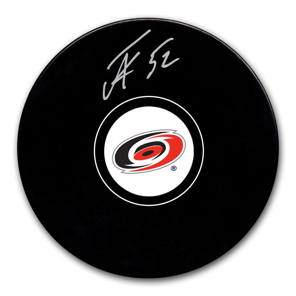 Authentic Pyotr Kochetkov Carolina Hurricanes Autographed Puck - SportAuthentix