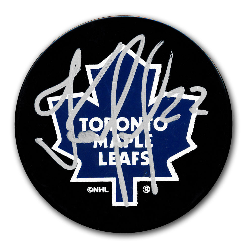 Igor Korolev Toronto Maple Leafs Logo Autographed Puck