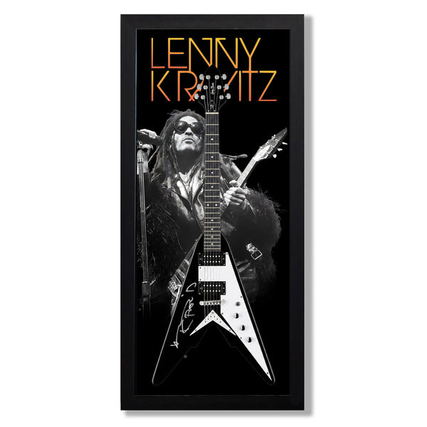 Lenny Kravitz Signed Harley Benton Victory LH Guitar - Framed