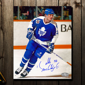 Mike Krushelnyski Toronto Maple Leafs ACTION Autographed 8x10